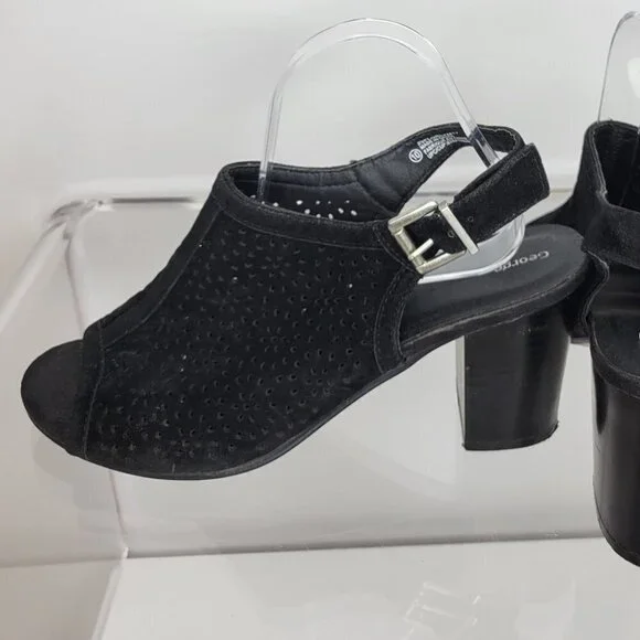 George Chunky Heel Sandals - Picture 3 of 8